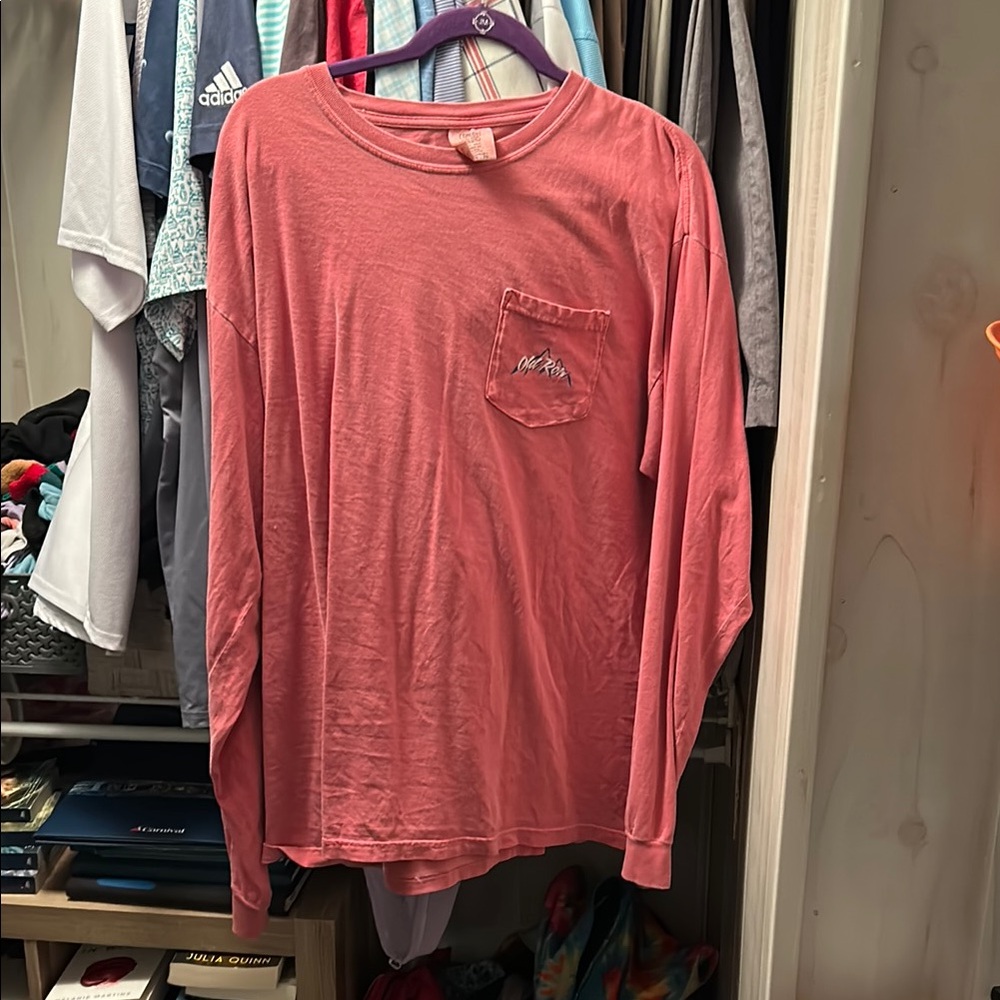 Coral color limited edition grateful dead, comfort colors, OLD ROW long Sleeve